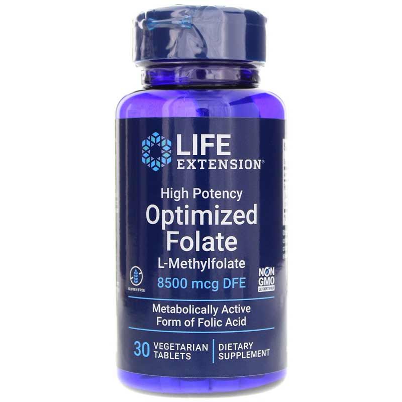 High Potency Optimized Folate 8500 Mcg DFE | Оптимизированный фолат высокой потенции 8500 мкг DFE