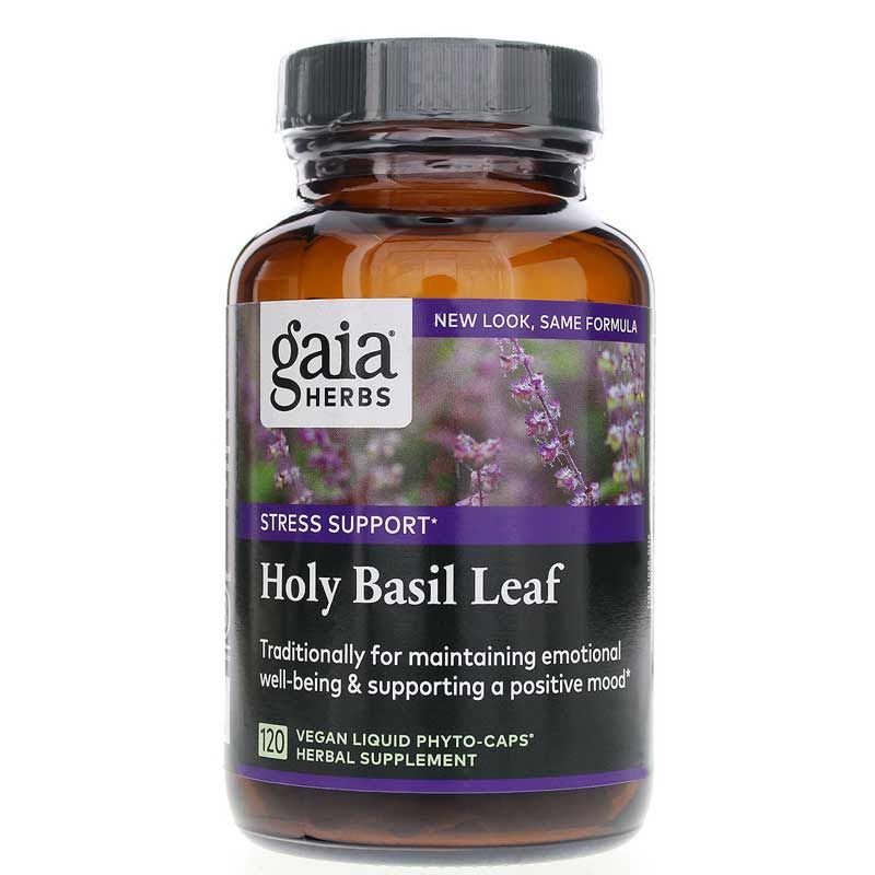 Holy Basil Leaf, 120 Liquid Phyto Caps | Лист базилика священного, 120 жидких фитокапсул