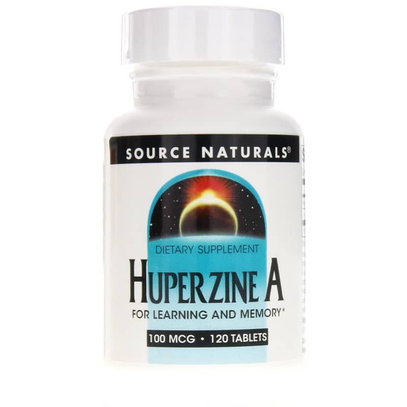 Huperzine A 100 Mcg for Learning and Memory, 120 Tablets | Гуперзин А 100 мкг для обучения и памяти, 120 таблеток