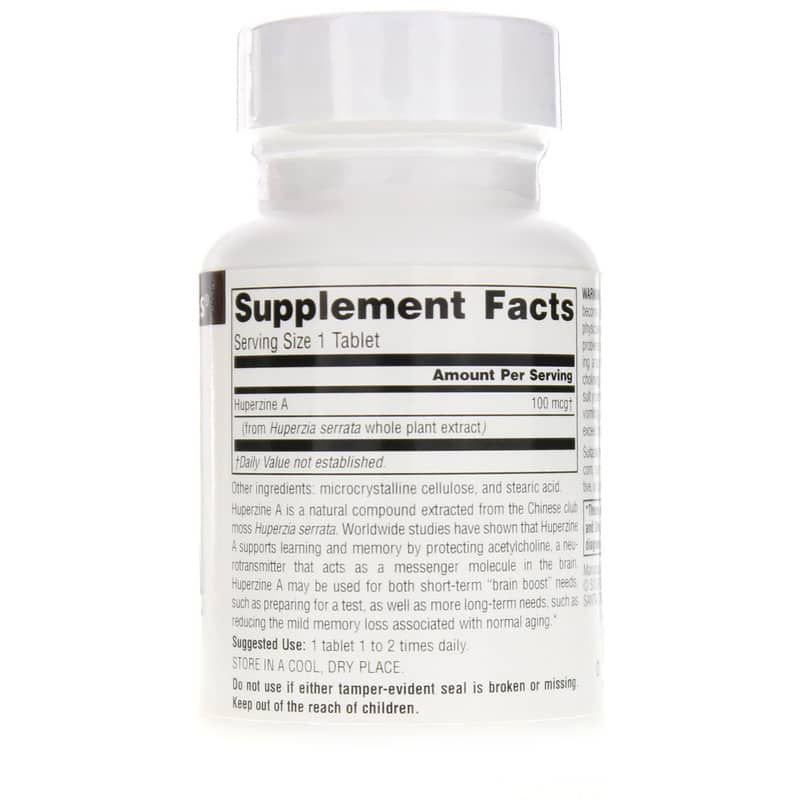 Huperzine A 100 Mcg for Learning and Memory, 120 Tablets | Гуперзин А 100 мкг для обучения и памяти, 120 таблеток