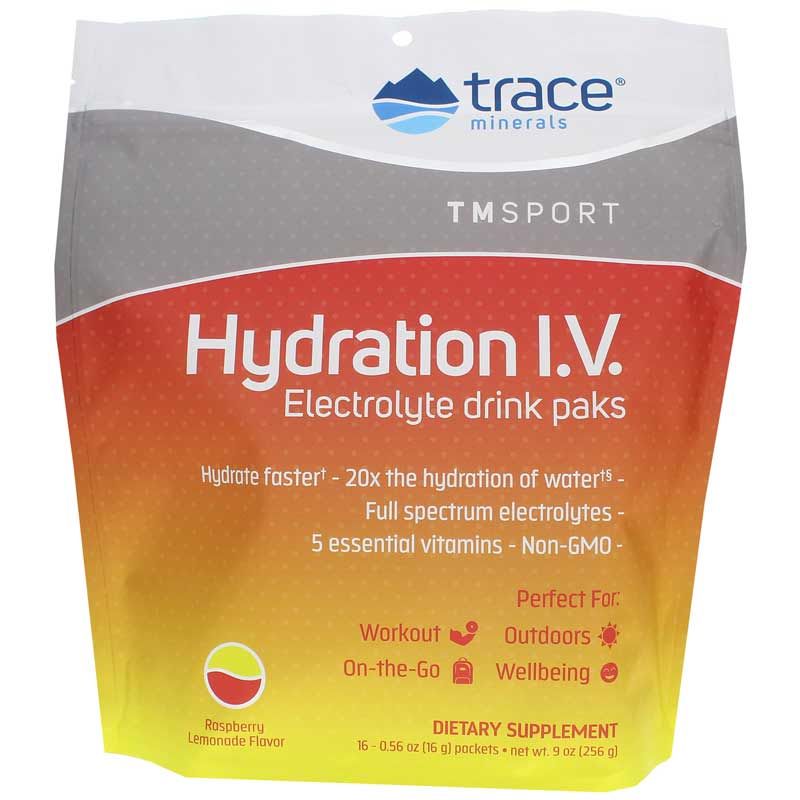 Hydration I.V. Electrolyte Drink Paks - Raspberry Lemonade | Пакеты с электролитными напитками для внутривенного вливания - малиновый лимонад