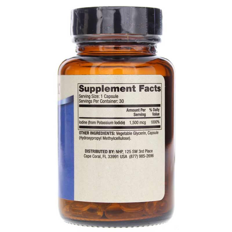 Iodine (from potassium iodide) 1500 Mcg, 30 Capsules | Йод (из йодида калия) 1500 мкг, 30 капсул