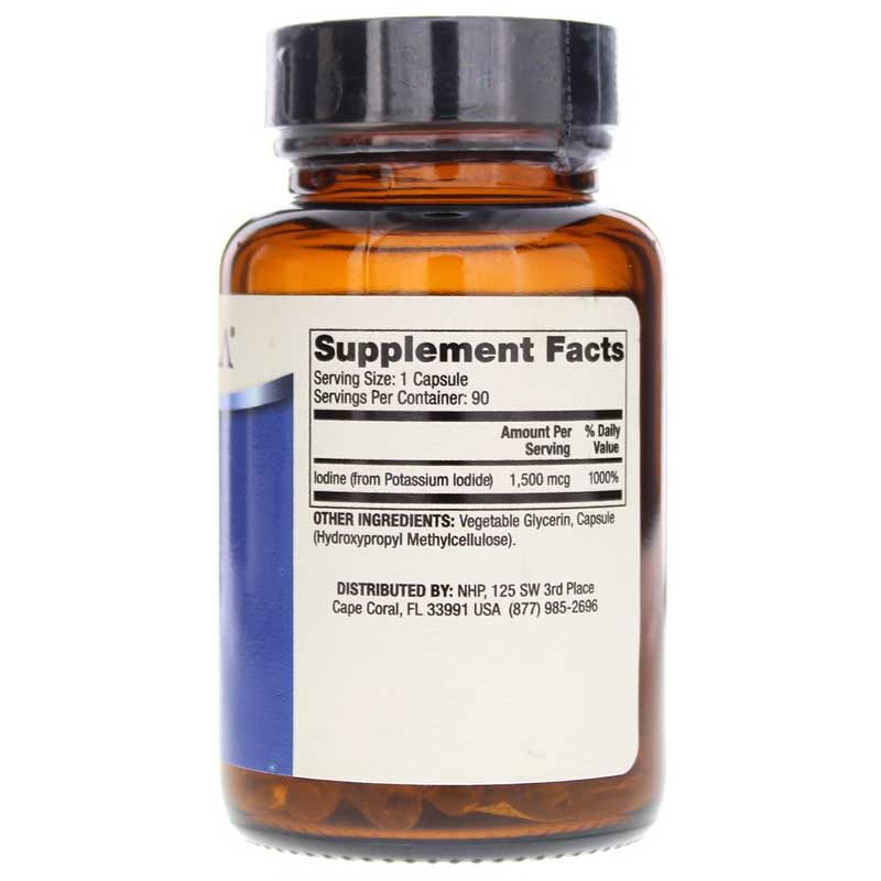 Iodine (from potassium iodide) 1500 Mcg, 90 Capsules | Йод (з йодиду калію) 1500 мкг, 90 капсул