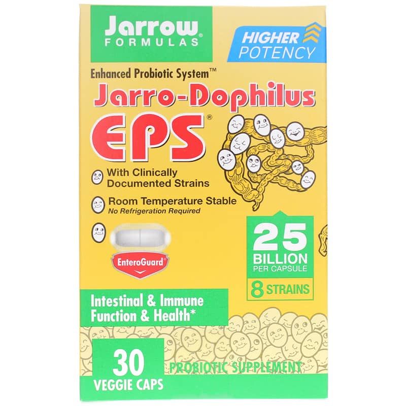 Jarro-Dophilus EPS Higher Potency, 30 Veg Capsules | Джарро-дофилус EPS более высокая потенция, 30 вегетерианских капсул