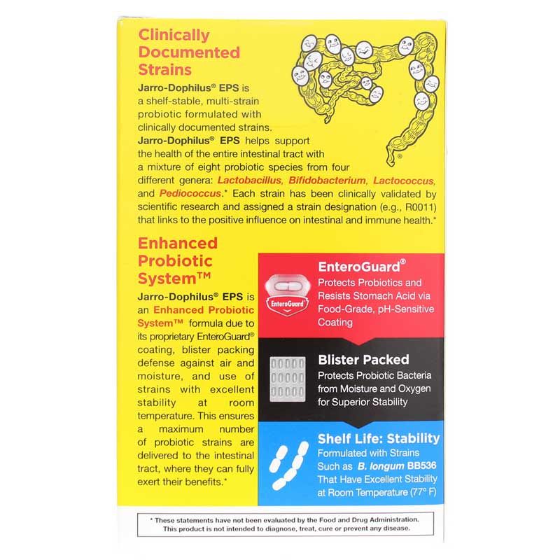 Jarro-Dophilus EPS Higher Potency, 60 Veg Capsules | Джарро-дофилус EPS более высокая потенция, 60 вегетерианских капсул
