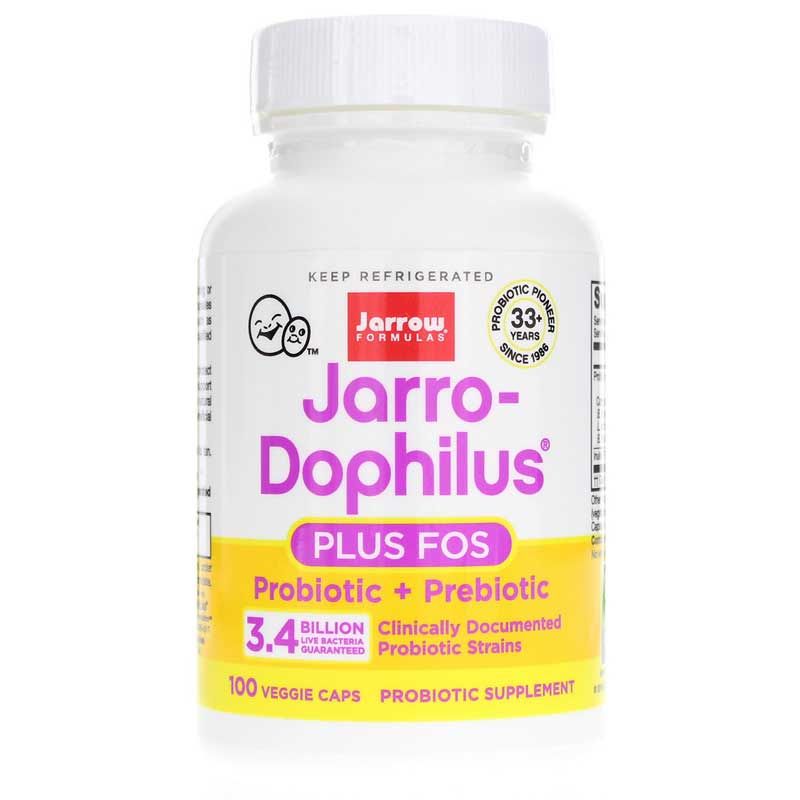 Jarro-Dophilus + FOS 3.4 Billion, 100 Veg Capsules | Джарро-дофілус і ФОС 3,4 млрд., 100 вегетеріанських капсул