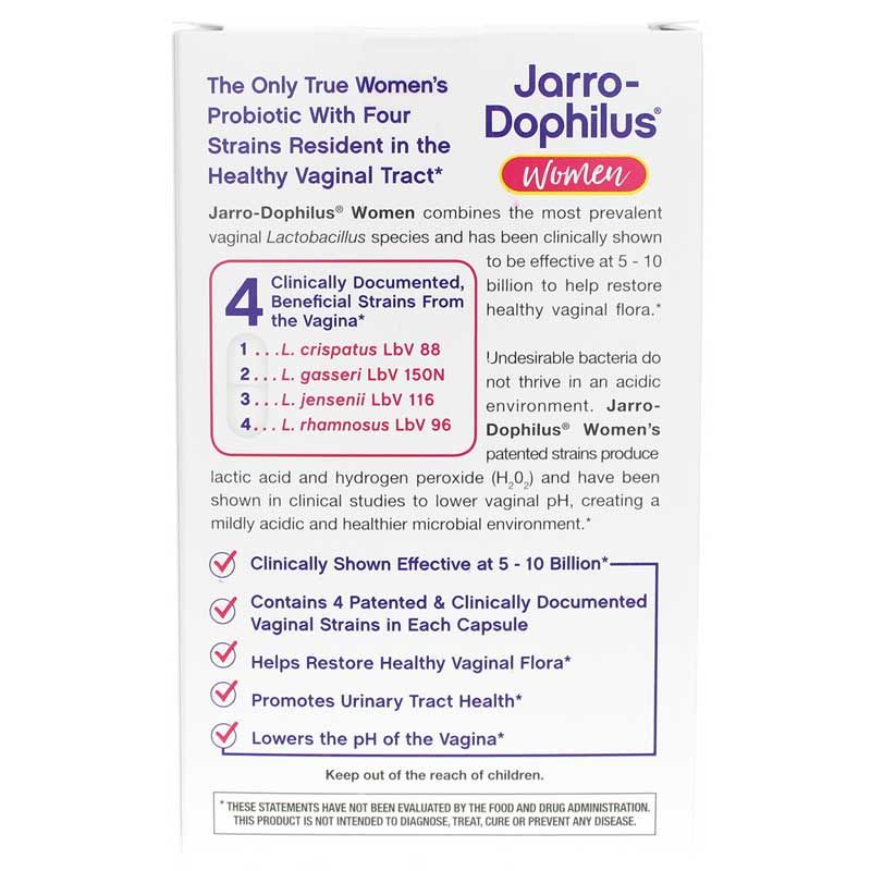 Jarro-Dophilus Women 10 Billion, 30 Enteric Coated Veg Capsules | Джарро-дофилус женский 10 миллиардов, 30 Энтеральное покрытие вегетерианских капсул