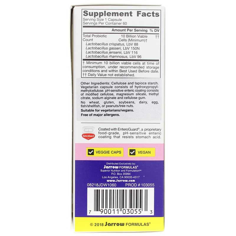 Jarro-Dophilus Women 10 Billion, 60 Enteric Coated Veg Capsules | Джарро-дофилус женский 10 миллиардов, 60 Энтеральное покрытие вегетерианских капсул