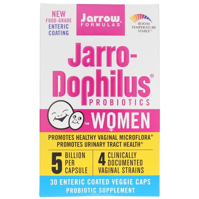 Jarro-Dophilus Women 5 Billion Shelf Stable, 30 Enteric Coated Veg Capsules | Джарро-дофілус жіночий 5 млрд. стабільний на полигоні, 30 Ентеральне покриття вегетеріанських капсул