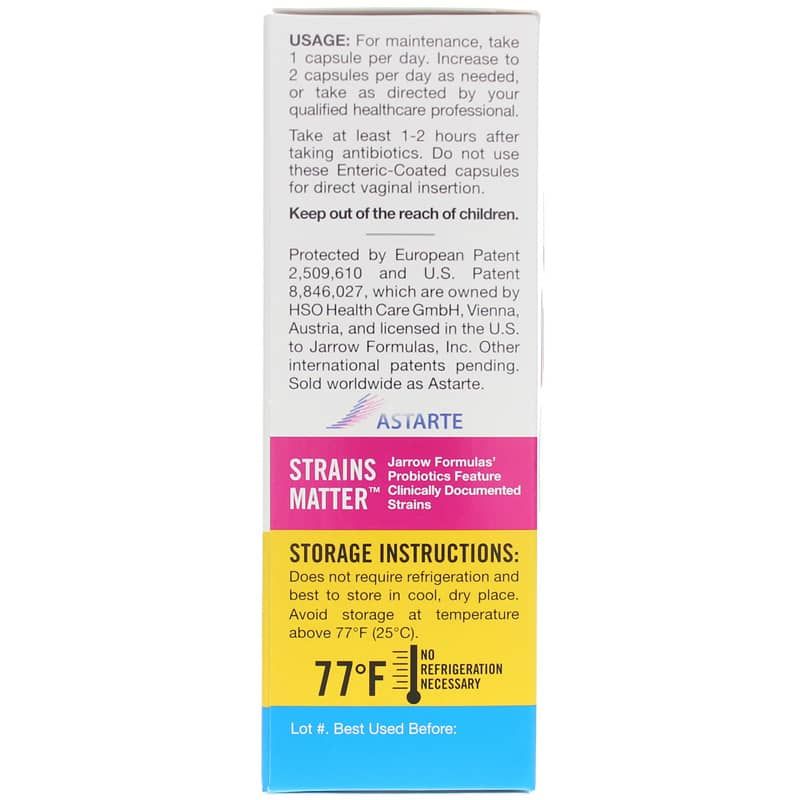 Jarro-Dophilus Women 5 Billion Shelf Stable, 30 Enteric Coated Veg Capsules | Джарро-дофілус жіночий 5 млрд. стабільний на полигоні, 30 Ентеральне покриття вегетеріанських капсул