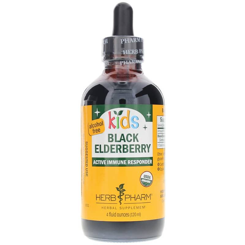 Kids Black Elderberry Extract, 4 Oz | Дитячий екстракт чорної бузини, 4 унції