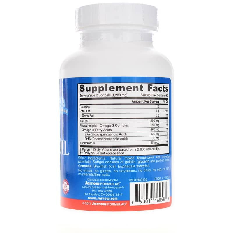 Krill Oil 1200 Mg, 120 Softgels | Масло криля 1200 мг, 120 гелевых капсул