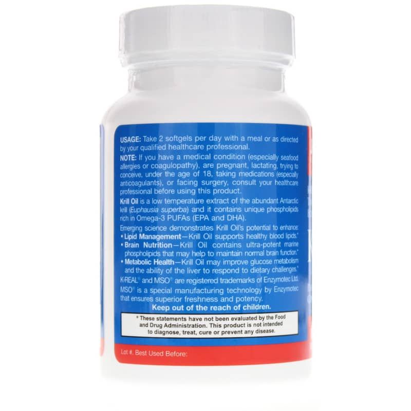 Krill Oil 1200 Mg, 60 Softgels | Олія криля 1200 мг, 60 гелевих капсул