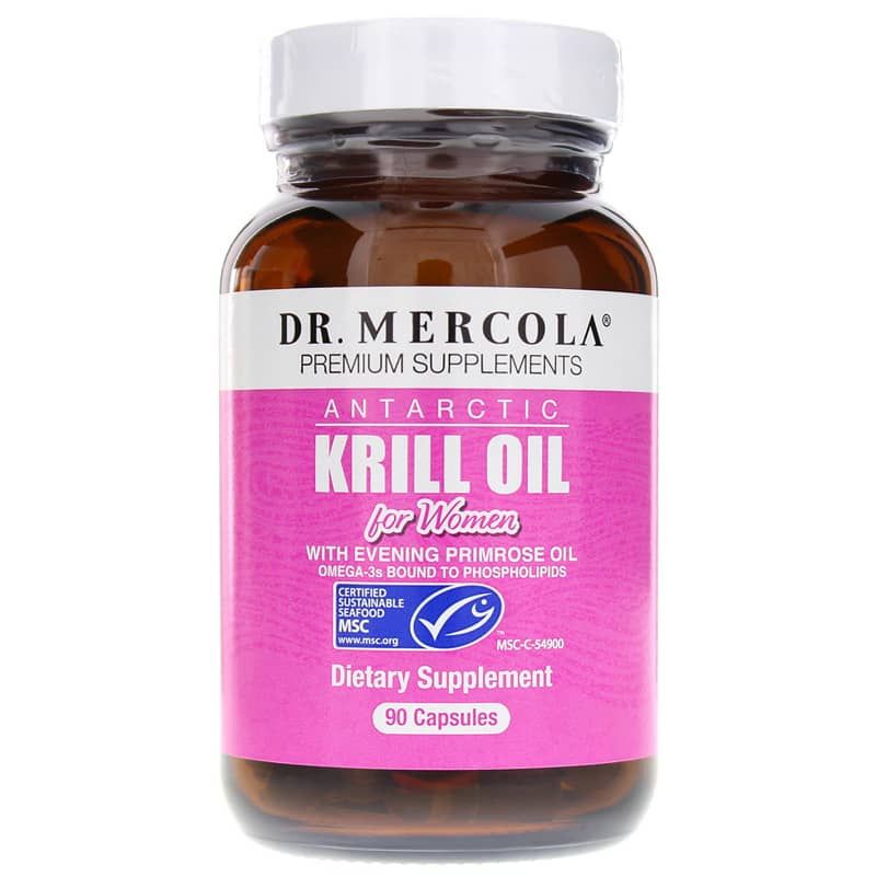 Krill Oil for Women with Evening Primrose, 90 Capsules | Олія криля для жінок із примулою вечірньою, 90 капсул