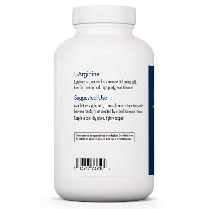 L-Arginine 500 Mg, 250 Veg Capsules | L-аргінін 500 мг, 250 вегетеріанських капсул