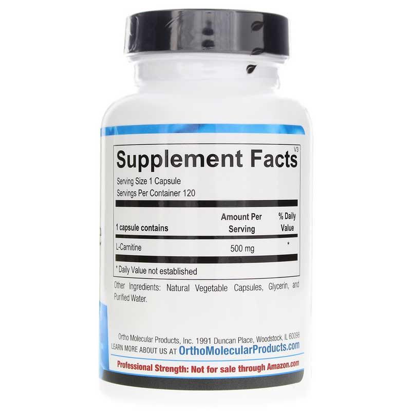 L-Carnitine, 120 Capsules | L-карнитин, 120 капсул