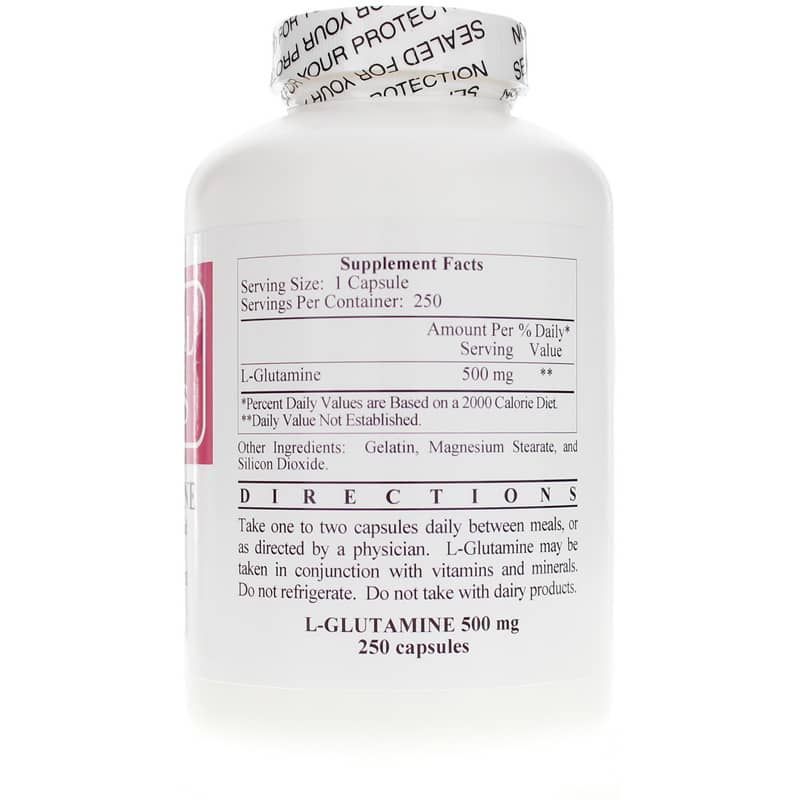 L-Glutamine 500 Mg, 250 Capsules | L-глютамин 500 мг, 250 капсул