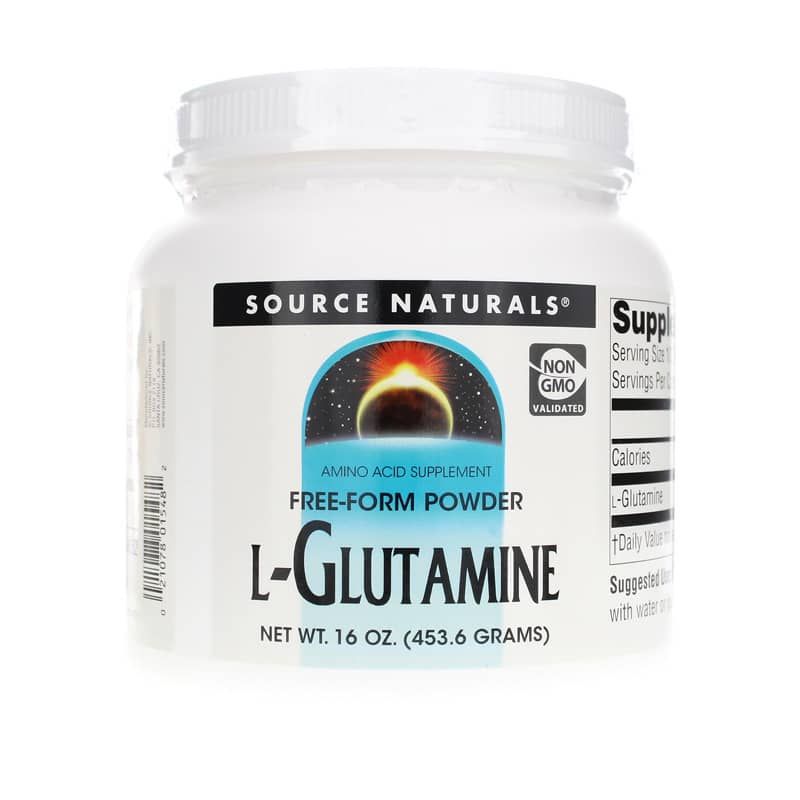 L-Glutamine Free-Form Powder, 16 Oz | Порошок L-глютамина в свободной форме, 16 унций