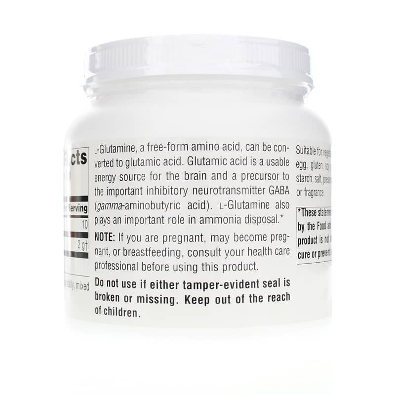 L-Glutamine Free-Form Powder, 16 Oz | Порошок L-глютамина в свободной форме, 16 унций