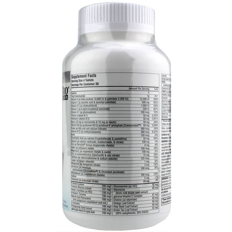 Life Force Healthy Aging Multiple, 120 Tablets | Життєва сила здорове старіння багаторазове старіння багаторазове, 120 таблеток