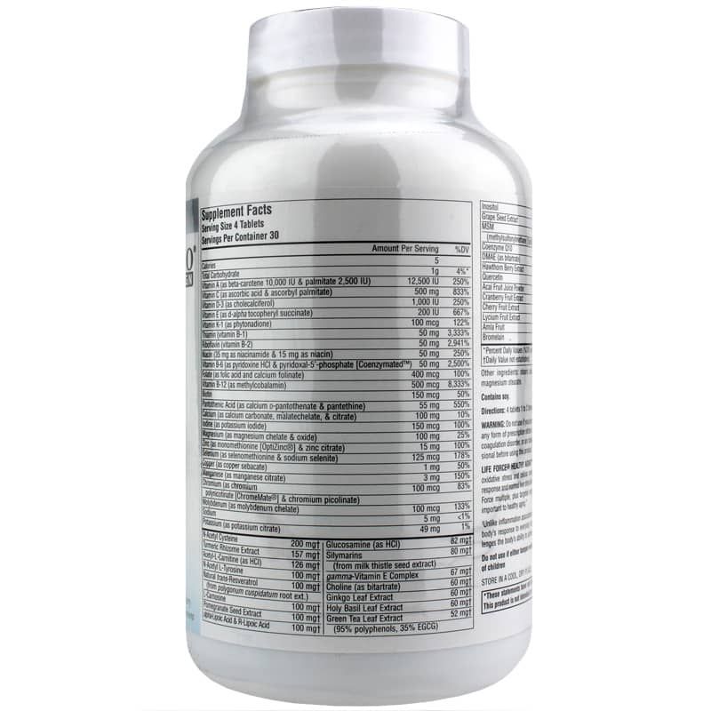 Life Force Healthy Aging Multiple No Iron, 120 Tablets | Жизненная сила здоровое старение многократное отсутствие железа, 120 таблеток