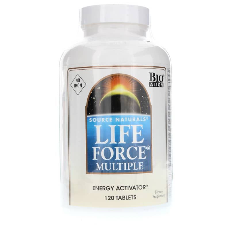 Life Force Multiple No Iron Tablets, 120 Tablets | Життєва сила багаторазові таблетки без заліза, 120 таблеток