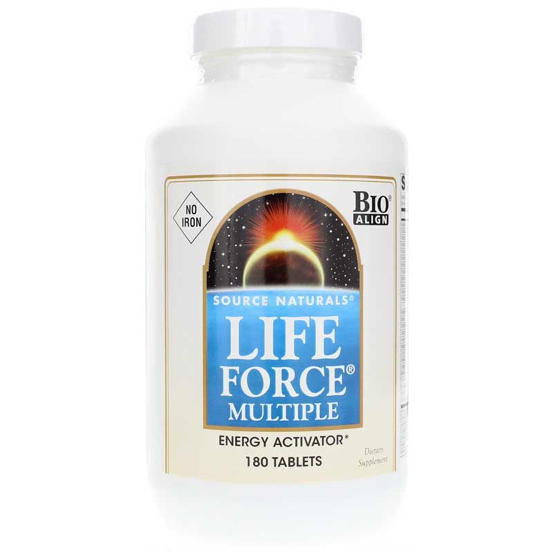 Life Force Multiple No Iron Tablets, 180 Tablets | Жизненная сила многократные таблетки без железа, 180 таблеток