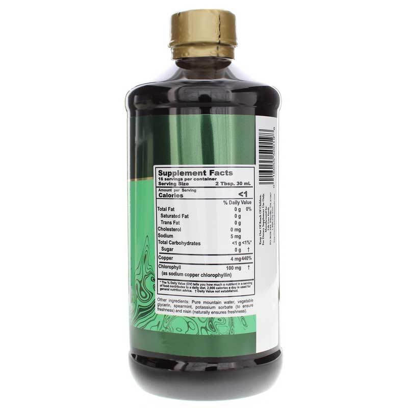 Liquid Chlorophyll Spearmint, 16.23 Oz | Жидкий хлорофилл мята, 16,23 унции