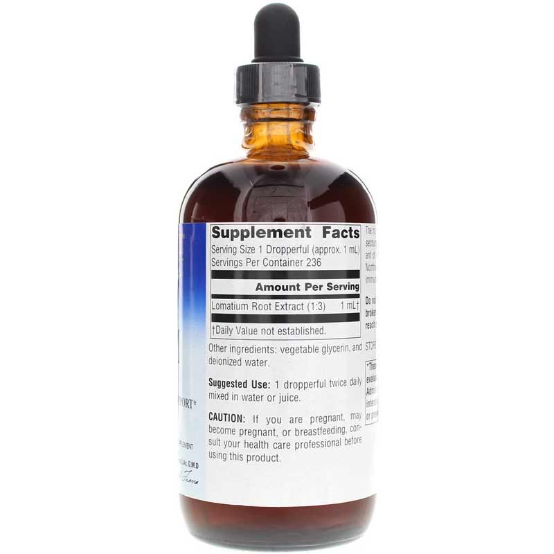 Lomatium Glycerite Full Spectrum Liquid, 8 Oz | Ломатиум глицерит полный спектр жидкий, 8 унций