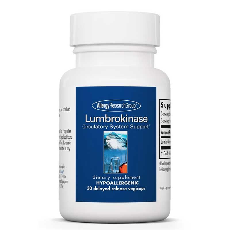 Lumbrokinase 32 Mg, 30 Veg Capsules | Люмброкіназа 32 мг, 30 вегетеріанських капсул