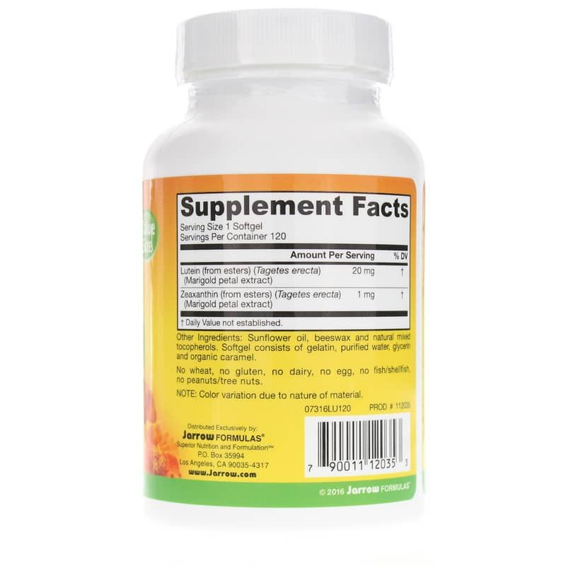 Lutein 20 Mg, 120 Softgels | Лютеин 20 мг, 120 гелевых капсул