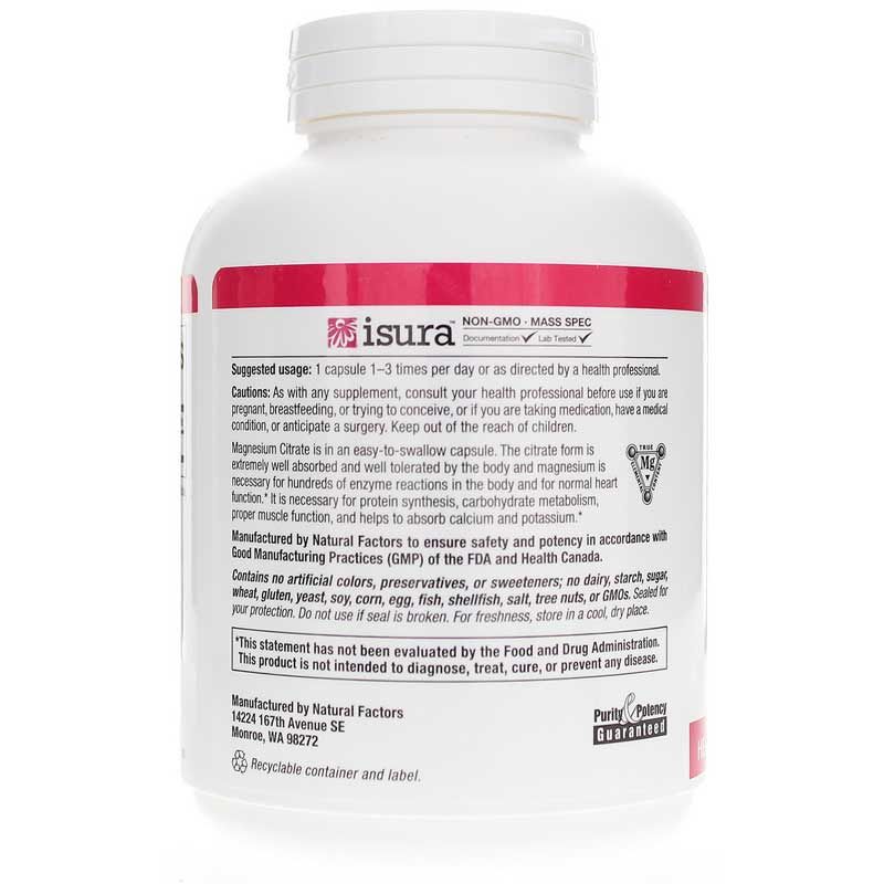 Magnesium Citrate 150 Mg, 180 Capsules | Цитрат магнію 150 мг, 180 капсул