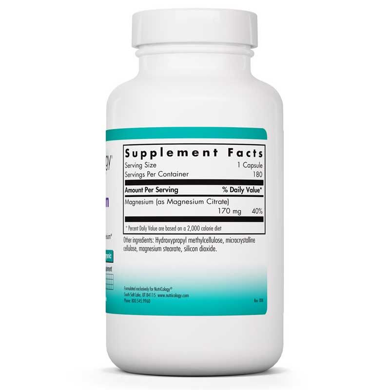 Magnesium Citrate, 180 Veg Capsules | Цитрат магнію, 180 вегетеріанських капсул