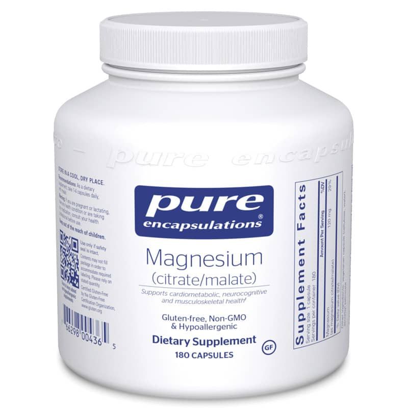 Magnesium (citrate/malate), 180 Capsules | Магний (цитрат/малат), 180 капсул