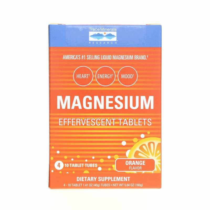 Magnesium Effervescent Tablets, Orange | Шипучие таблетки магния, Апельсин