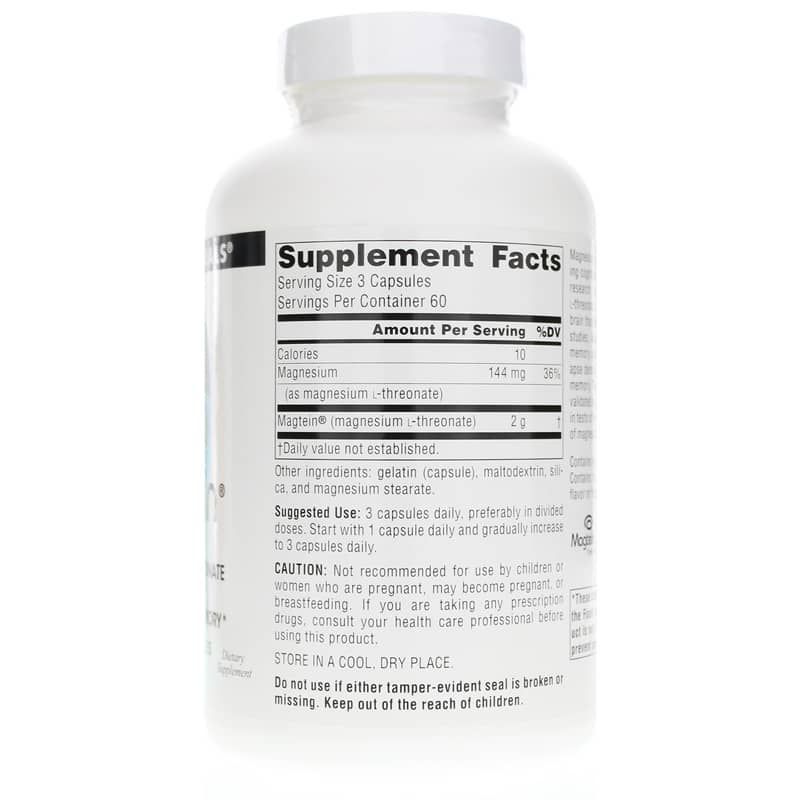Magtein Magnesium L-Threonate, 180 Capsules | Магтеїн магнію L-треонат, 180 капсул