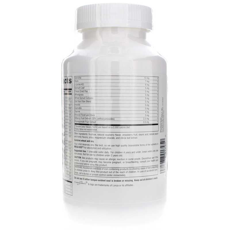 Mega-Kid Chewable Multi-Vitamin, 120 Chewable Wafers | Мега-кид жевательный мультивитамин, 120 жевательных вафель