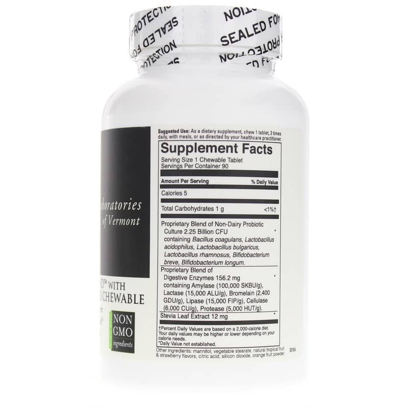 Mega Probiotic-ND with Digestive Enzymes Chewable, Orange | Мега пробиотик-НД с пищеварительными ферментами жевательный, Апельсин