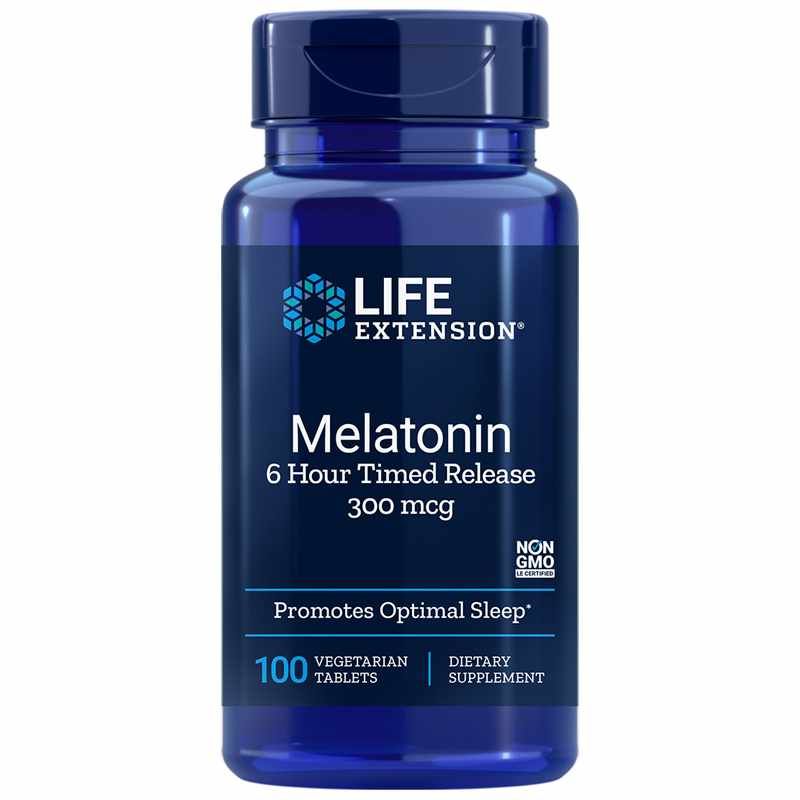 Melatonin 6 Hour Timed Release 300 Mcg | Мелатонін 6-годинного тимчасового вивільнення 300 мкг