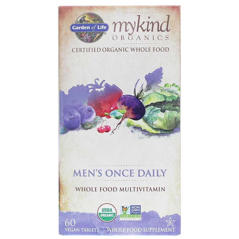 Men's Once Daily Whole Food Multivitamin, 60 Veg Tablets | Чоловічий одноразовий мультивітамін із цільних харчових продуктів, 60 Вегетаріанський таблеток