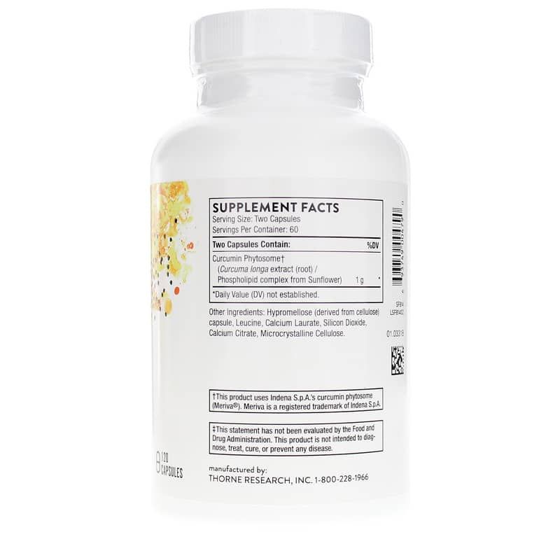 Meriva 500-SF Curcumin Phytosome, 120 Veg Capsules | Фитосома куркумина meriva 500-SF, 120 вегетерианских капсул
