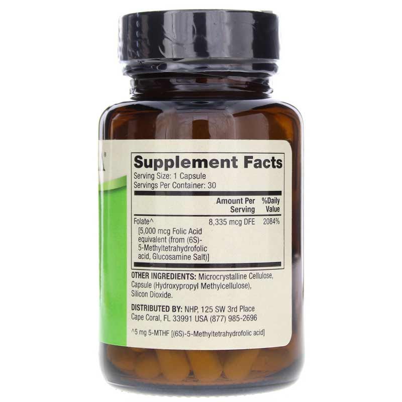Methyl Folate 5 Mg, 30 Capsules | Метилфолат 5 мг, 30 капсул