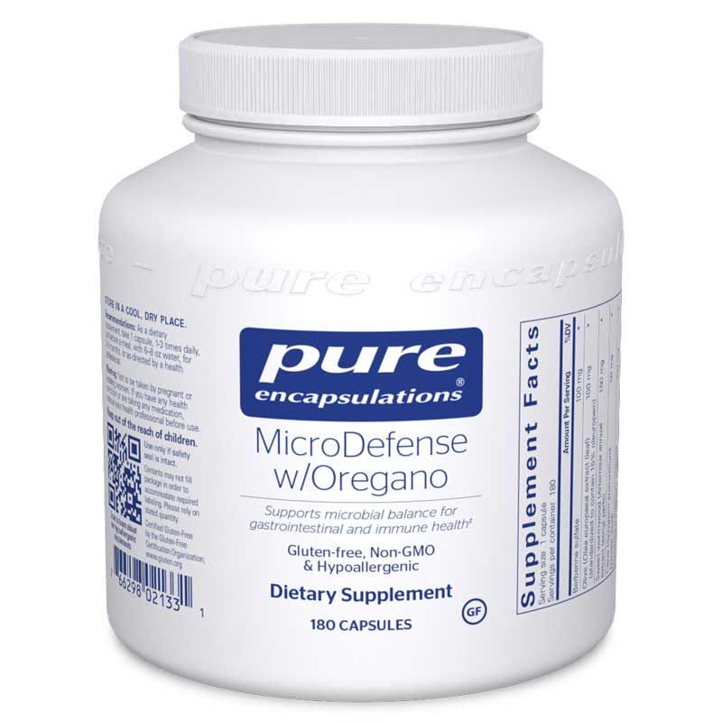 MicroDefense w/ Oregano, 180 Capsules | МікроДефенс із материнкою, 180 капсул