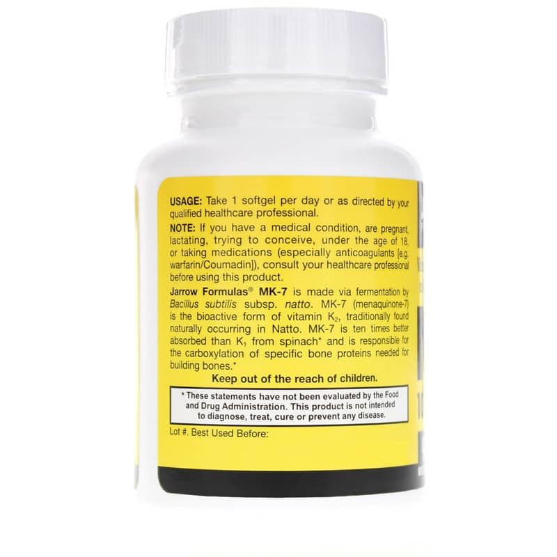 MK-7 Vitamin K2 90 Mcg, 120 Softgels | MK-7 витамин K2 90 мкг, 120 гелевых капсул
