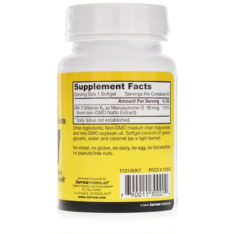 MK-7 Vitamin K2 90 Mcg, 60 Softgels | MK-7 витамин K2 90 мкг, 60 гелевых капсул