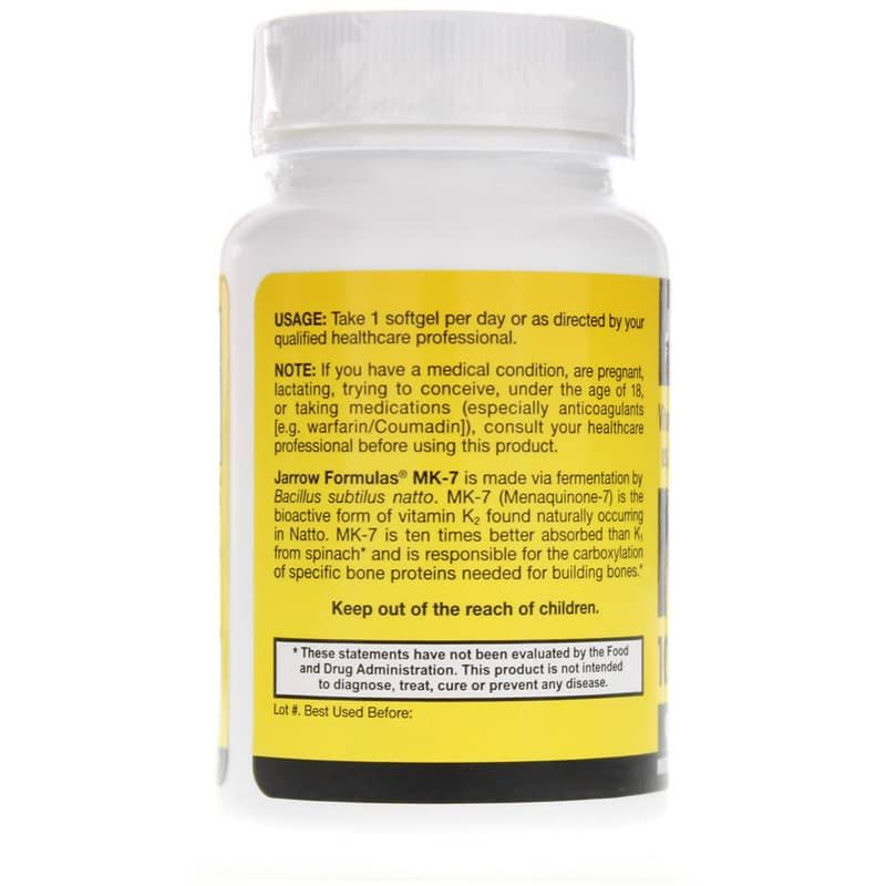 MK-7 Vitamin K2 90 Mcg, 60 Softgels | MK-7 витамин K2 90 мкг, 60 гелевых капсул