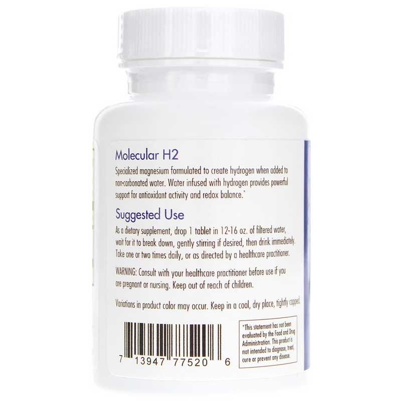 Molecular H2 Effervescent Hydrogen Tablets, Unflavored | Молекулярные таблетки шипучего водорода H2, Неароматизированный