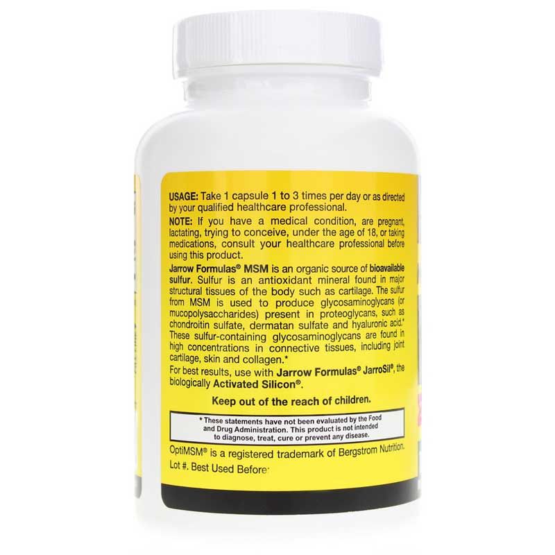 MSM 1000 Mg Capsules, 100 Veg Capsules | MSM 1000 мг капсулы, 100 вегетерианских капсул