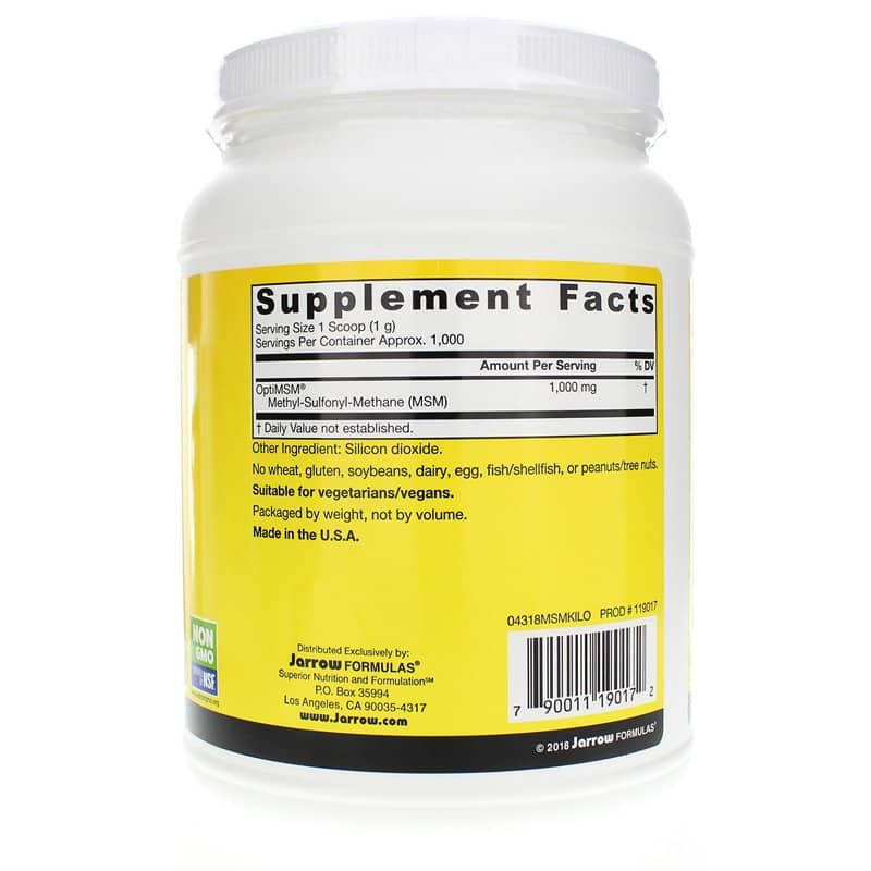 MSM Powder, 35.3 Oz | Порошок МСМ, 35,3 унції