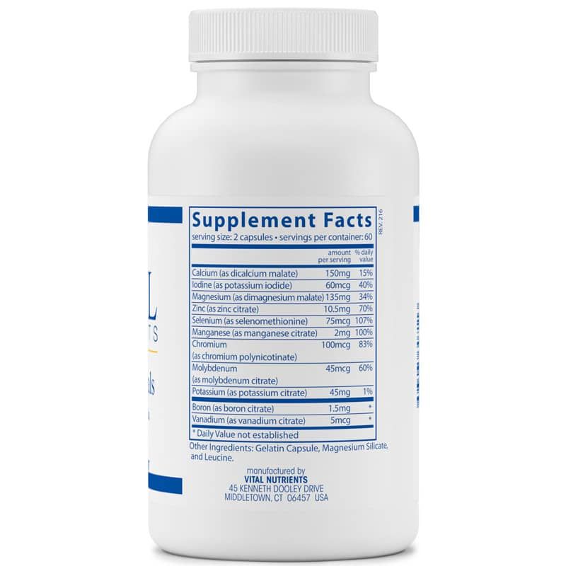 Multi-Minerals Citrate/Malate Formula (No Copper or Iron) | Формула мультиминералов цитрат/малат (без меди и железа)